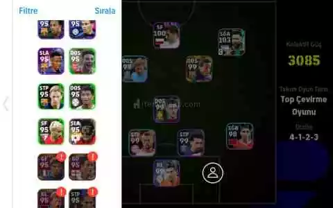 103 Messi Paketi 3080 Güçlü Bol Oyunculu Pes Hesabı