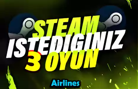 ⭐Steam İstediğiniz 3 Oyun + Garanti + 7/24 Destek⭐