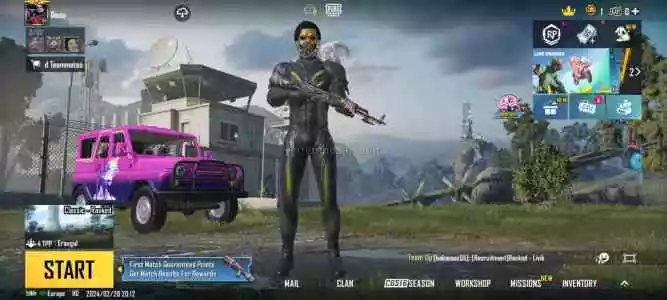 Pubg Mobile 4 Yükseltilebilir Silahlı Hesap (Kore Version)