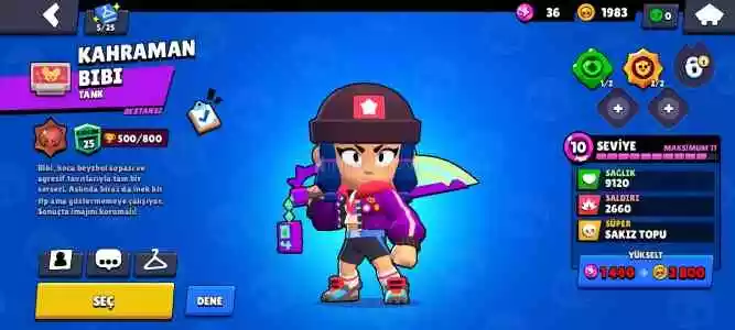 Brawl Stars Bol Skinli 20K Kupa Hesap