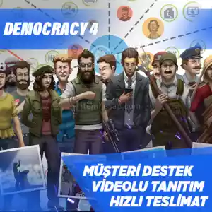 Democracy 4 Steam [Garanti + Destek + Video + Otomatik Teslimat]