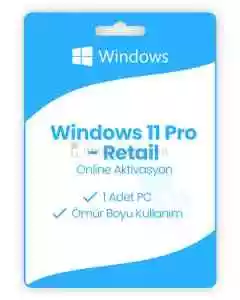 Windows 11 Pro – Retail (Online Aktivasyon)