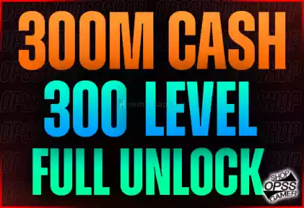 300M Cash + 300 Level + FulL Unlock + Bansız