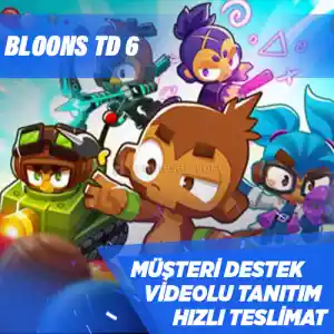 Bloons TD 6 Steam [Garanti + Destek + Video + Otomatik Teslimat]