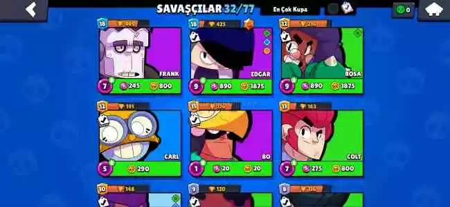 Brawl Stars Hesap Uygun Para Değerli Kostümler Var Açıklamaya Bak