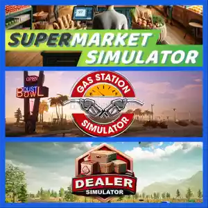 Supermarket Simulator + Gas Station Simulator + Dealer Simulator Steam [Garanti + Destek + Video + Otomatik Teslimat]