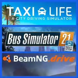 Taxi Life: A City + Bus Simulator 21 + BeamNG.Drive  Steam [Garanti + Destek + Video + Otomatik Teslimat]