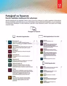 Adobe Creative Cloud (Cc) Tüm Uygulamalar – 4 Hafta