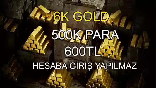 Rdr2 Onlıne 6K Gold + 500K Para 600Tl