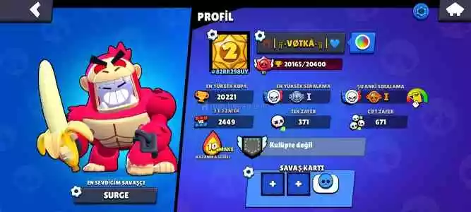 Brawl Stars 20.2K Kupalı Hesap.