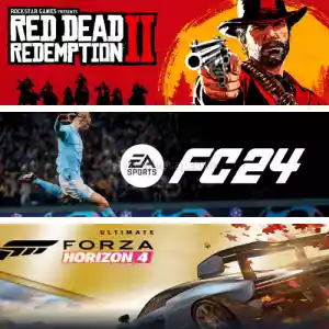 Rdr 2 + Fc 24 + Forza 4
