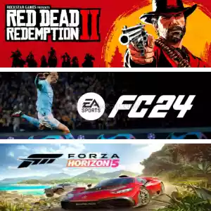 Rdr 2 + Fc 24 + Forza 5