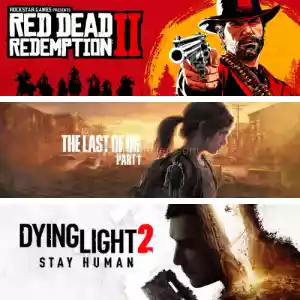 Rdr2 + The Last Of Us Part I + Dying Light 2