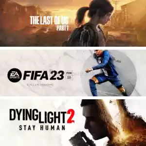 The Last Of Us Part I + Fifa 23 + Dying Light 2