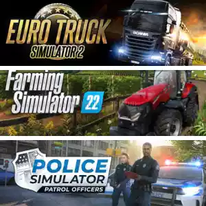 Ets2 + Farming Simulator 22 + Police Simulator