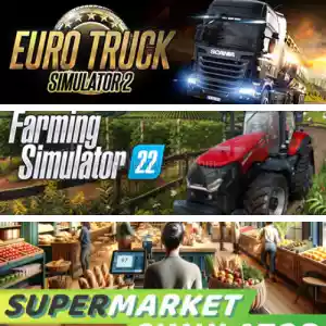 Ets2 + Supermarket Simulator + Farming Simulator 22