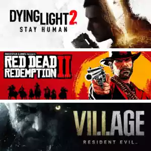 Dying Light 2 + Rdr2 + Resident Evil Village
