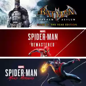 Spider-Man: Miles Morales + Batman: Arkham Asylum + Spider-Man Remastered