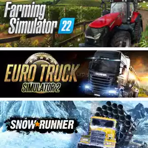 Snowrunner + Ets2 + Farming Simulator 22