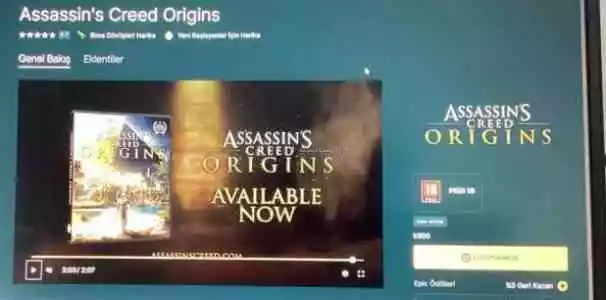 Rdr2+Assasins Creed Origins+Assasins Creed 3 Lu Hesap