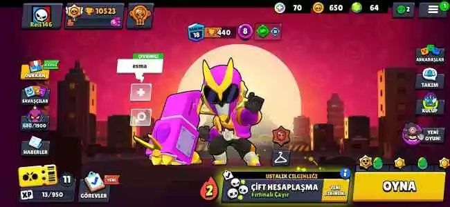 Brawl Stars Hesabı 10.500Kupa