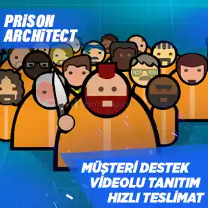 Prison Architect Steam [Garanti + Destek + Video + Otomatik Teslimat]