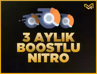 Anlık + 3 Aylık Discord Nitro 2X Boost