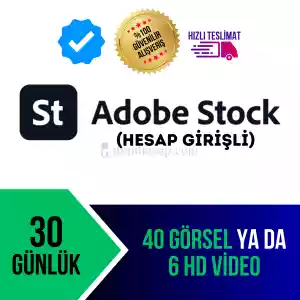 Adobestock Hesabı 30 Günlük 40 Görsel Ya Da 6 Hd Video