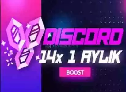 Discord Nitro Boost 14X 1 Aylık