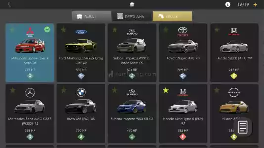 Assoluto Racıng Hesap 350 Tl +1000Hp Araçlar