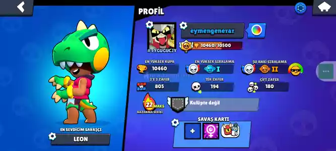 Brawlstar Kasilmalik Hesap  37 Kostüm