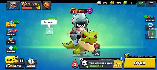 Brawlstar Kasilmalik Hesap  37 Kostüm