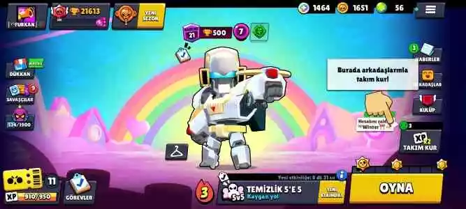Brawl Stars Hesap 21K Kupa 18 Den Fazla Kostüm