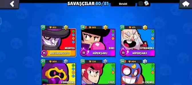 Mortis Main Full Brawl Stars Hesabı