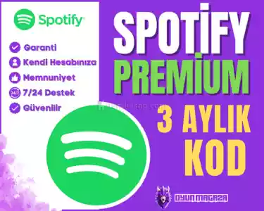 Spotıfy Kendi Hesabınıza 3 Aylık Premium| Kod & Oto Teslim