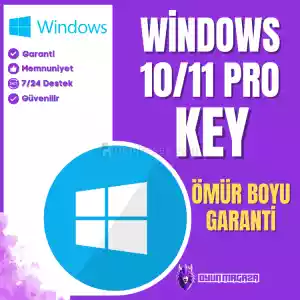 Windows 10/11 Pro Key + Garanti & Destek