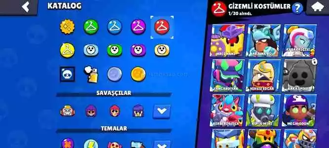 Brawl Stars Bol Skinli Hesap