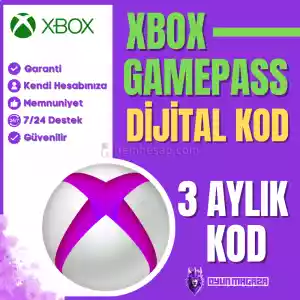 3 Aylık Xbox Gamepass Dijital Kod | Garanti