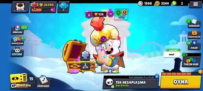 Brawl Stars 26 K 71 Karakter Dolu Hesap Çogu Karakterde Skin Var