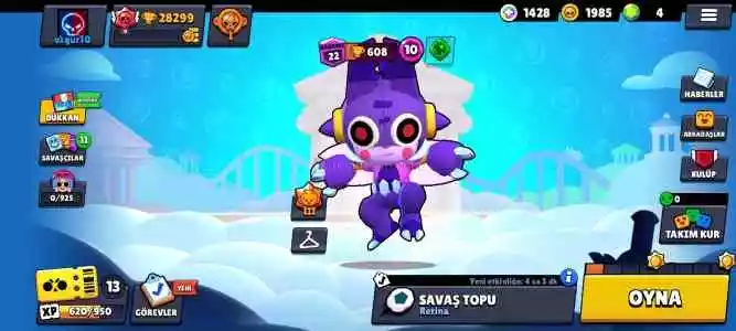 Brawl Stars 28K Kupa 64 Karakter