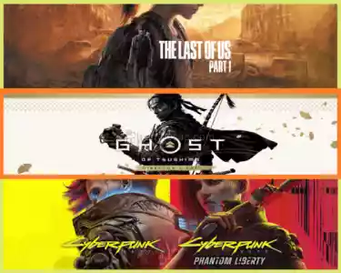 The Last of Us Part I + Ghost of Tsushima + Cyber