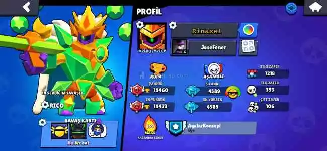 Ucuza 35+ Skinli 37 Karakterli 19400 Kupalı Hesap Hepsi 500 Üstü Kupa