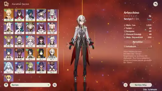 Eu | Mr43 Arlecchino, Xianyun, Tighnari, Göklerin Liri