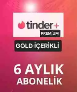 ⭐ 6 Aylık TİNDER PREMİUM GOLD İÇERİKLİ(BAN RİSKİ YOK)