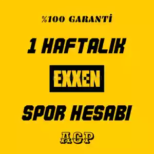 1 Haftalık Exxen Spor Üyeliği