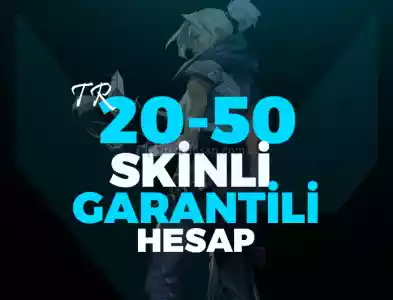 [Ultra Vip] 1 Hesap Alana 2. Si Bizden Hediye Tr 20-50 Skin Random Hesap