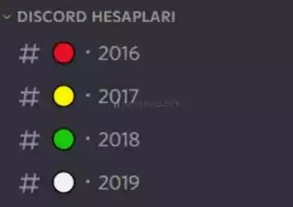 ⭐ 2018 Tarihli Discord Hesap ⭐