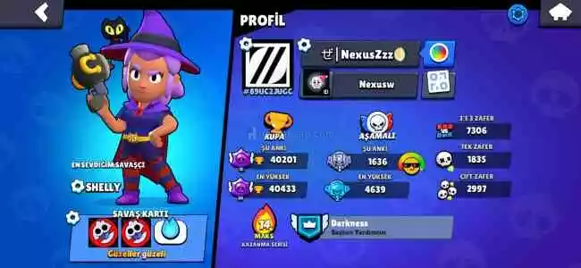 Nadir Kostümlü Brawl Stars Hesabı