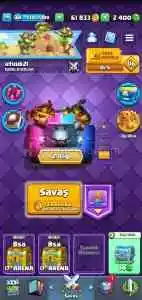 Büyücü Evrimli 17.Arena Satılık Clash Royale Hesap