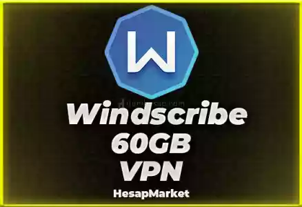 Windscribe VPN HESAP (60 GB)